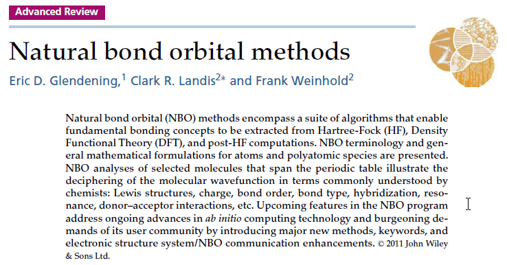 review article related to NBO theory